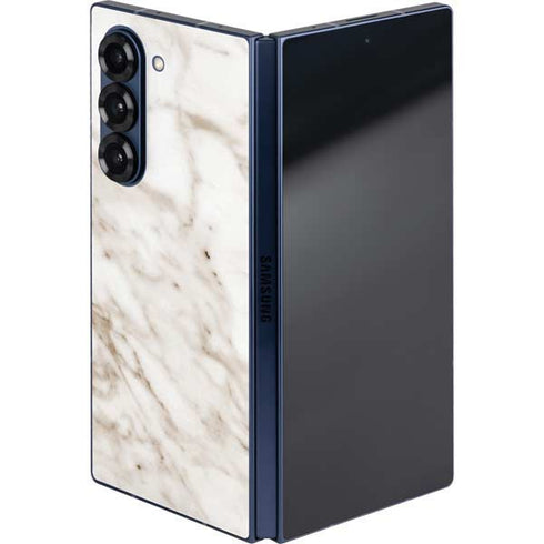 Taupe Marble Galaxy Z Fold6 Skin