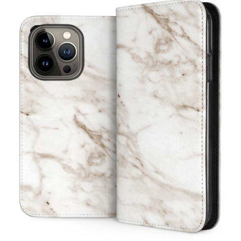 Taupe Marble iPhone 13 Pro Folio Case
