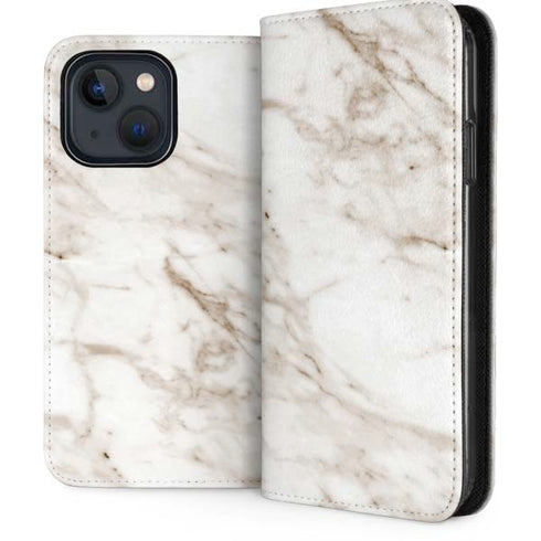 Taupe Marble iPhone 14 Folio Case