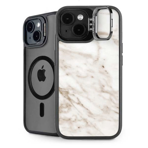 Taupe Marble iPhone 14 Plus Kickstand Case