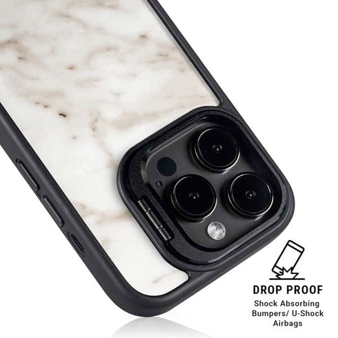 Taupe Marble iPhone 14 Pro Max Kickstand Case