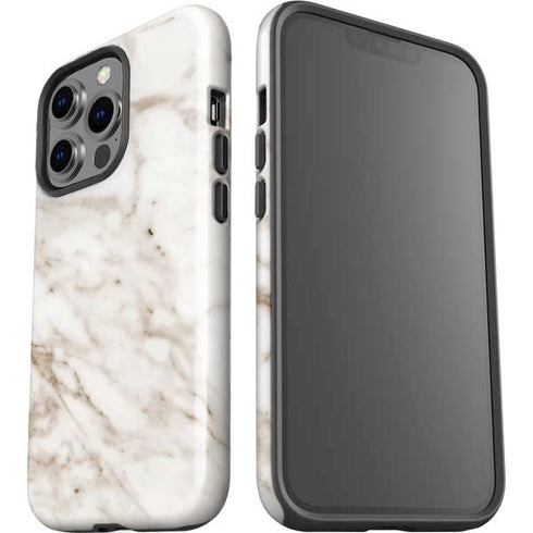 Taupe Marble iPhone 15 Pro Impact Case