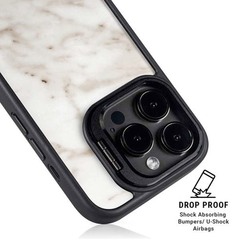 Taupe Marble iPhone 15 Pro Max Kickstand Case