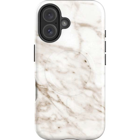 Taupe Marble iPhone 16 Magsafe Impact Case