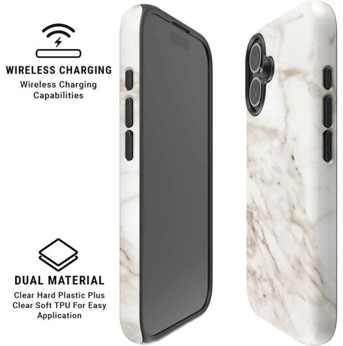 Taupe Marble iPhone 16 Magsafe Impact Case