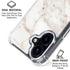 Taupe Marble iPhone 16 Plus Clear Case