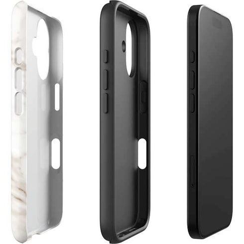 Taupe Marble iPhone 16 Plus Impact Case