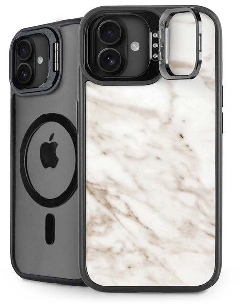 Taupe Marble iPhone 16 Plus Kickstand Case