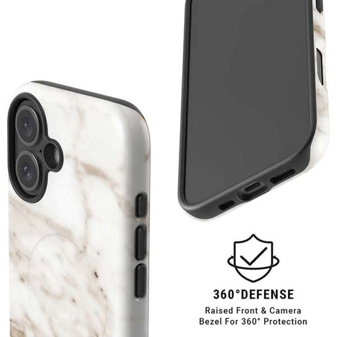 Taupe Marble iPhone 16 Plus Magsafe Impact Case