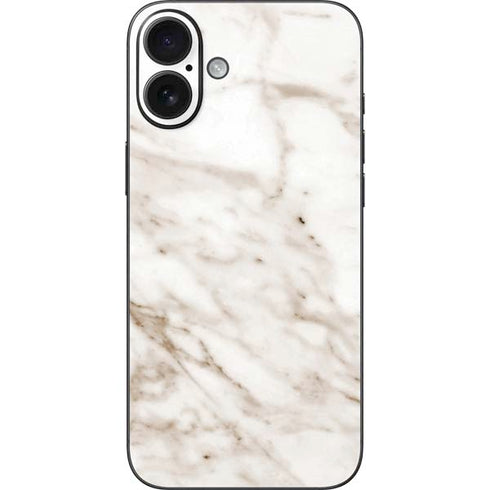 Taupe Marble iPhone 16 Plus Skin