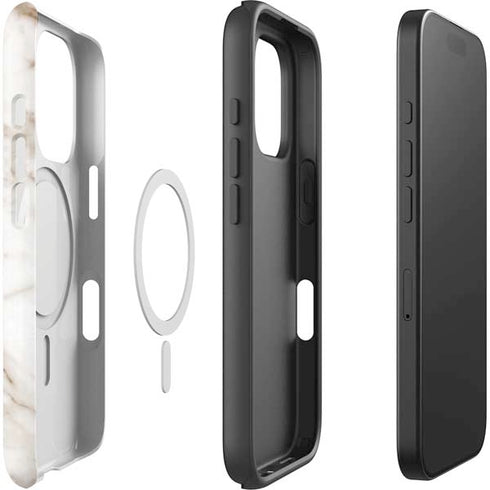 Taupe Marble iPhone 16 Pro Magsafe Impact Case