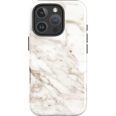Taupe Marble iPhone 16 Pro Max Impact Case