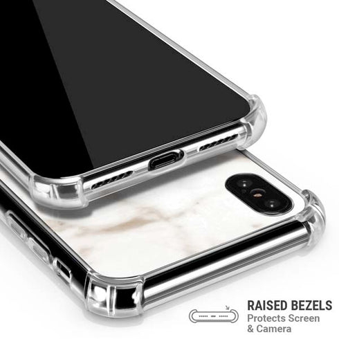 Taupe Marble iPhone X/XS Clear Case