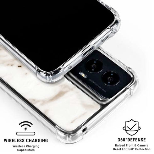 Taupe Marble Moto G Power 5G (2024) Clear Case