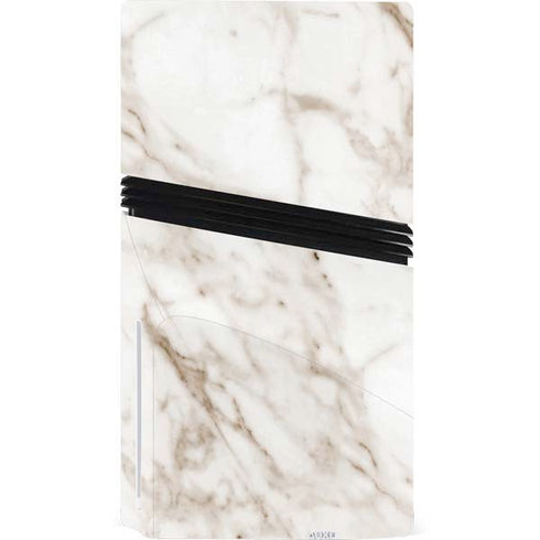 Taupe Marble PS5 Pro Disk Console Skin