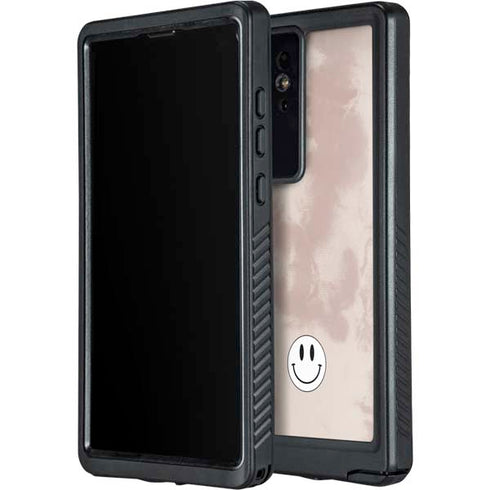 Taupe Tie Dye Galaxy S24 Ultra Waterproof Case