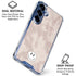 Taupe Tie Dye Galaxy S25 Clear Case