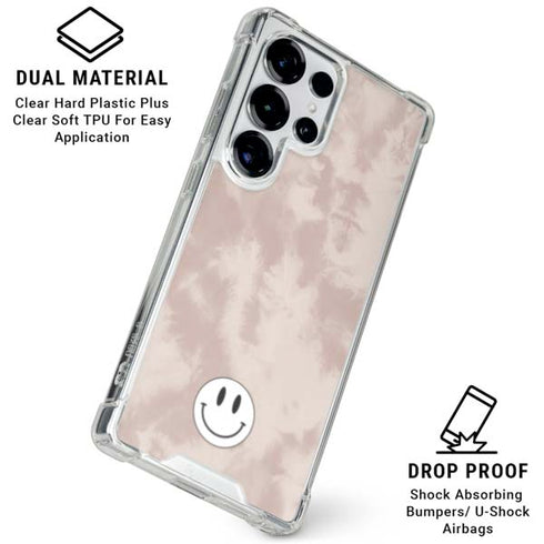Taupe Tie Dye Galaxy S26 Ultra Clear Case