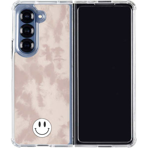 Taupe Tie Dye Galaxy Z Fold6 Clear Case