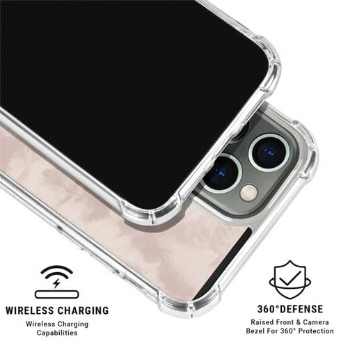 Taupe Tie Dye iPhone 16 Pro Clear Case