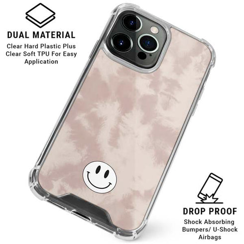 Taupe Tie Dye iPhone 16 Pro Max Clear Case