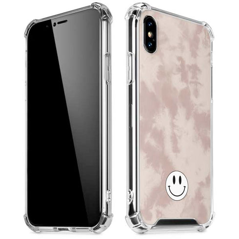 Taupe Tie Dye iPhone X/XS Clear Case