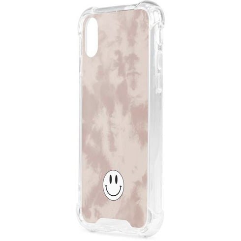 Taupe Tie Dye iPhone XS Clear Case