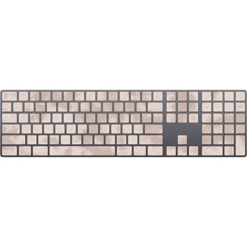 Taupe Tie Dye Magic Keyboard with Numeric Keypad Skin