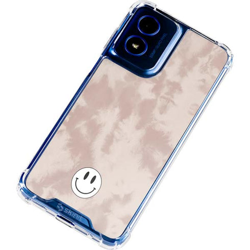 Taupe Tie Dye Moto G 5G (2024) Clear Case