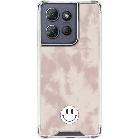 Taupe Tie Dye Moto G Power 5G (2025) Clear Case