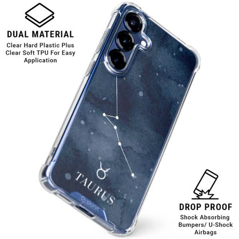 Taurus Constellation Galaxy S25 Plus Clear Case