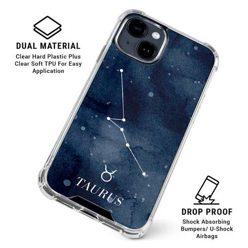 Taurus Constellation iPhone 15 Clear Case