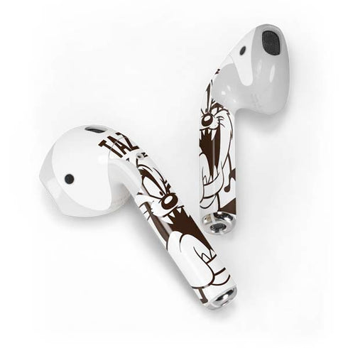 Looney Tunes Taz Big Head Apple AirPods Skin