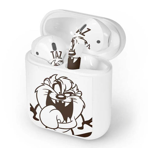 Looney Tunes Taz Big Head Apple AirPods Skin