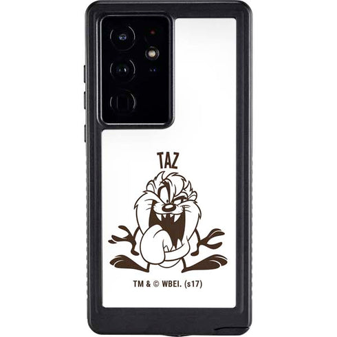Looney Tunes Taz Big Head Galaxy S24 Ultra Waterproof Case