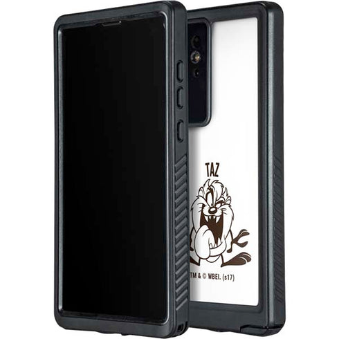 Looney Tunes Taz Big Head Galaxy S24 Ultra Waterproof Case