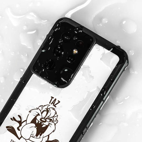 Looney Tunes Taz Big Head Galaxy S24 Ultra Waterproof Case