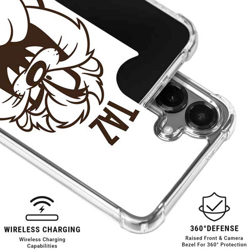 Looney Tunes Taz Big Head Galaxy S26 Plus Clear Case