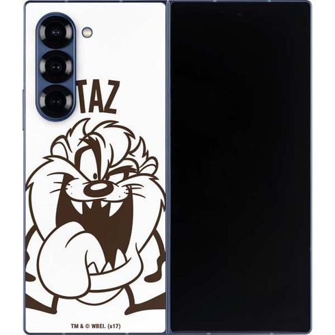 Looney Tunes Taz Big Head Galaxy Z Fold6 Skin