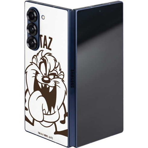 Looney Tunes Taz Big Head Galaxy Z Fold6 Skin