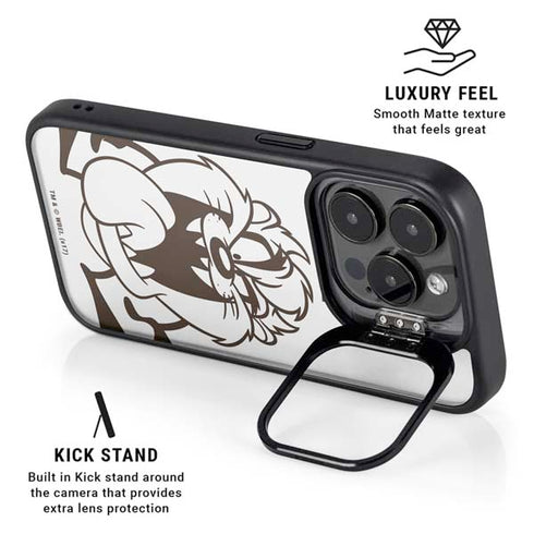Looney Tunes Taz Big Head iPhone 13 Pro Kickstand Case