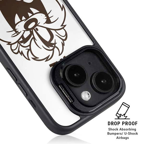 Looney Tunes Taz Big Head iPhone 14 Kickstand Case