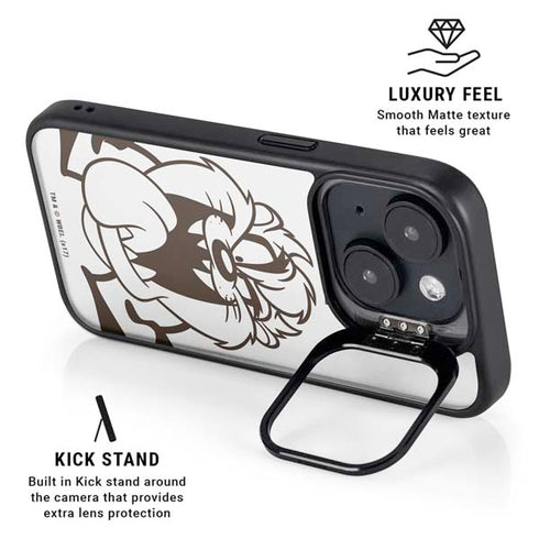 Looney Tunes Taz Big Head iPhone 14 Plus Kickstand Case