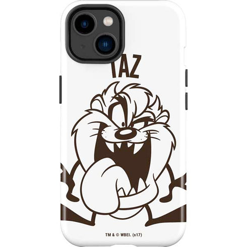 Looney Tunes Taz Big Head iPhone 15 Impact Case