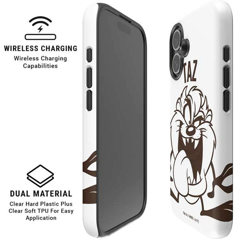 Looney Tunes Taz Big Head iPhone 16 Magsafe Impact Case