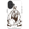 Looney Tunes Taz Big Head iPhone 16 Plus Impact Case