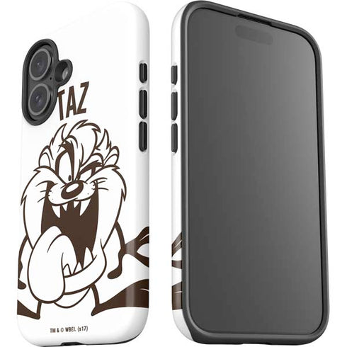 Looney Tunes Taz Big Head iPhone 16 Plus Impact Case