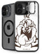 Looney Tunes Taz Big Head iPhone 16 Plus Kickstand Case