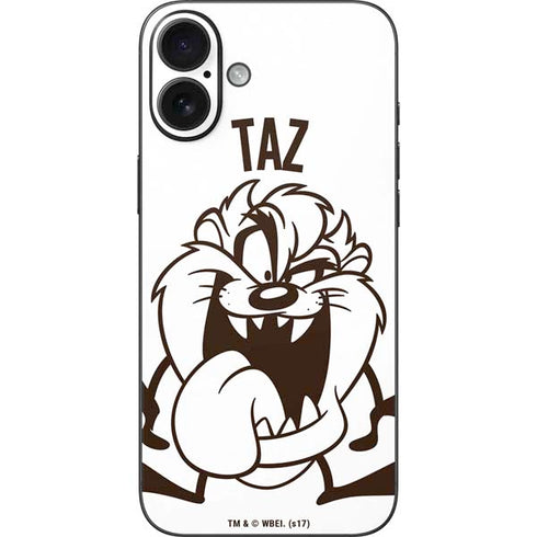 Looney Tunes Taz Big Head iPhone 16 Plus Skin
