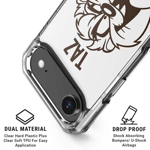 Looney Tunes Taz Big Head iPhone 17 Air Clear Case